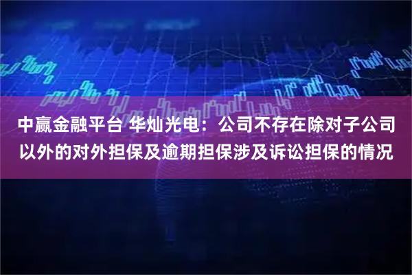 中赢金融平台 华灿光电：公司不存在除对子公司以外的对外担保及逾期担保涉及诉讼担保的情况