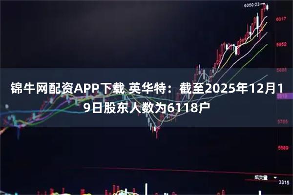 锦牛网配资APP下载 英华特：截至2025年12月19日股东人数为6118户